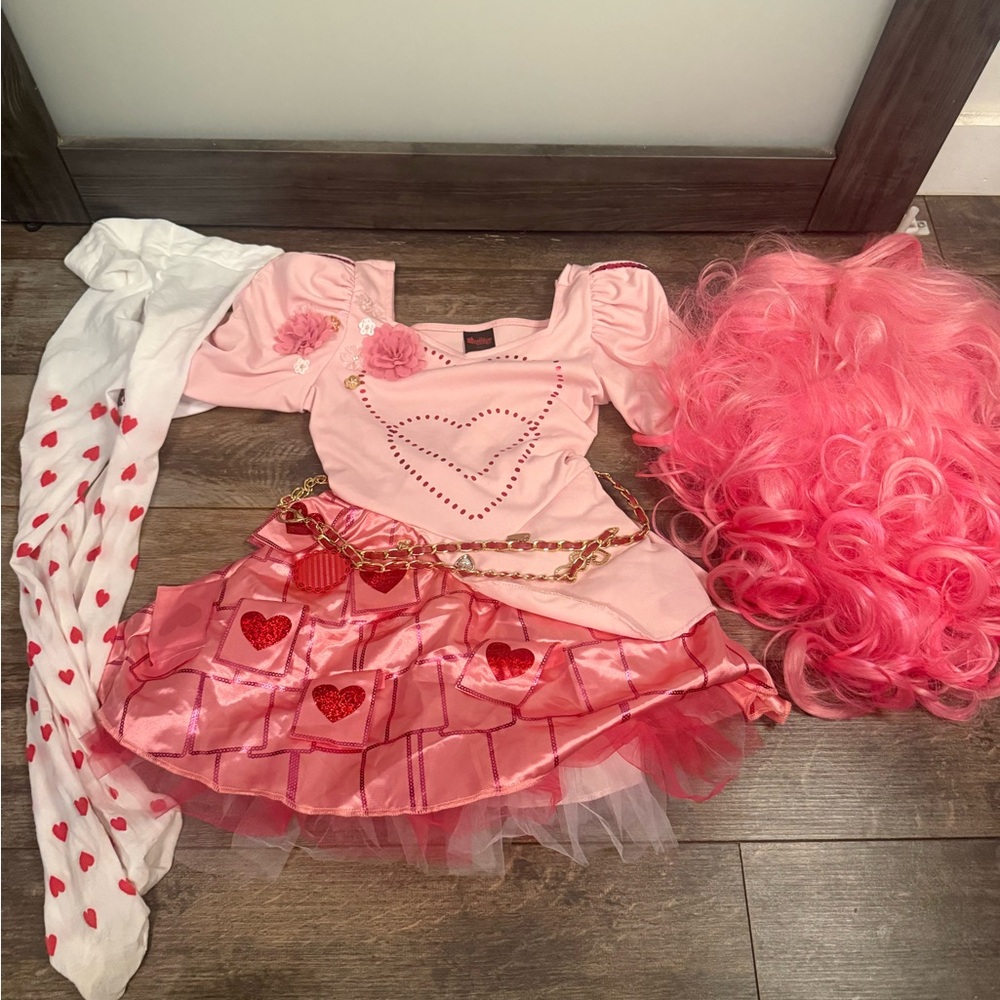 Descendents Bridgette Pink Heart Princess Costume for Kids youth small